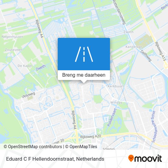 Eduard C F Hellendoornstraat kaart
