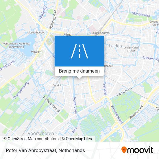 Peter Van Anrooystraat kaart