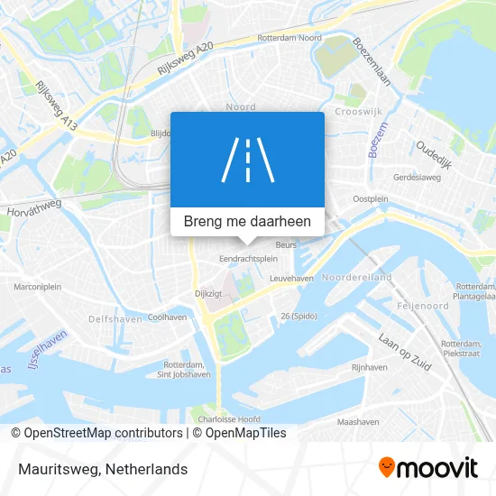 Mauritsweg kaart