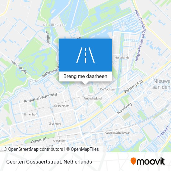 Geerten Gossaertstraat kaart