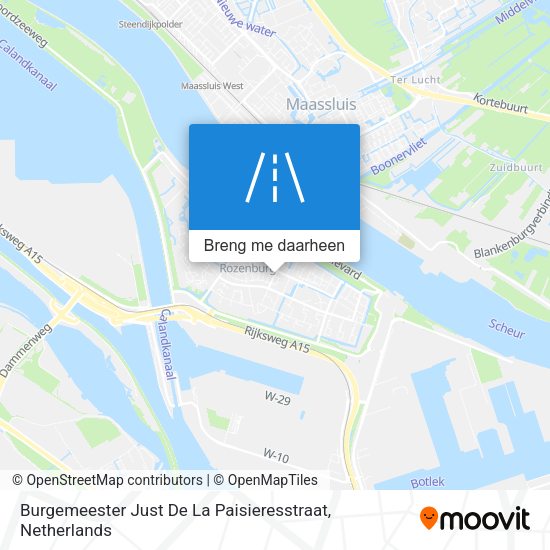 Burgemeester Just De La Paisieresstraat kaart