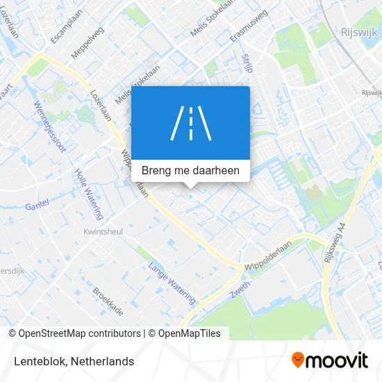 Lenteblok kaart