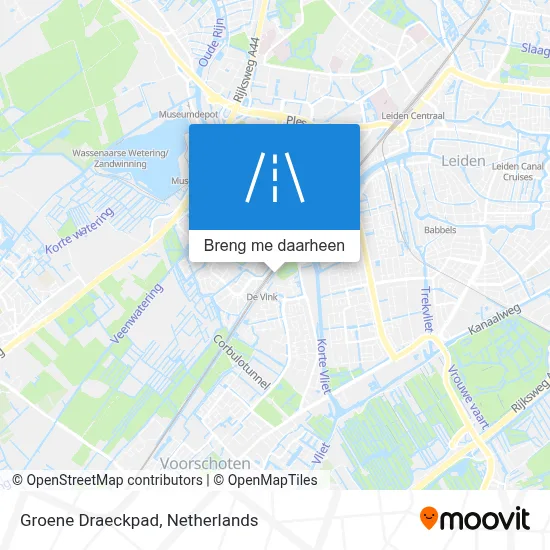 Groene Draeckpad kaart