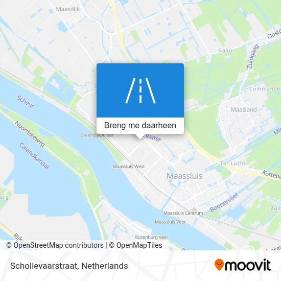 Schollevaarstraat kaart