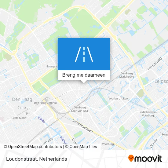 Loudonstraat kaart