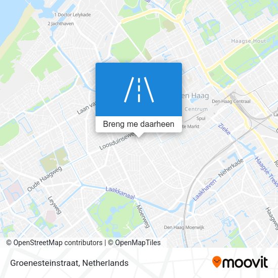 Groenesteinstraat kaart