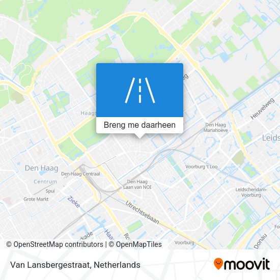 Van Lansbergestraat kaart
