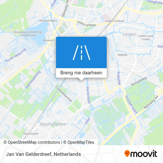 Jan Van Gelderdreef kaart