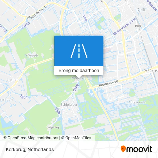 Kerkbrug kaart