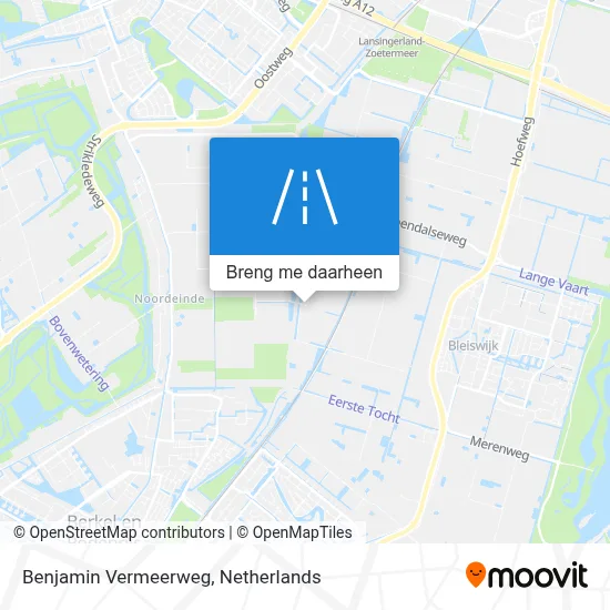 Benjamin Vermeerweg kaart