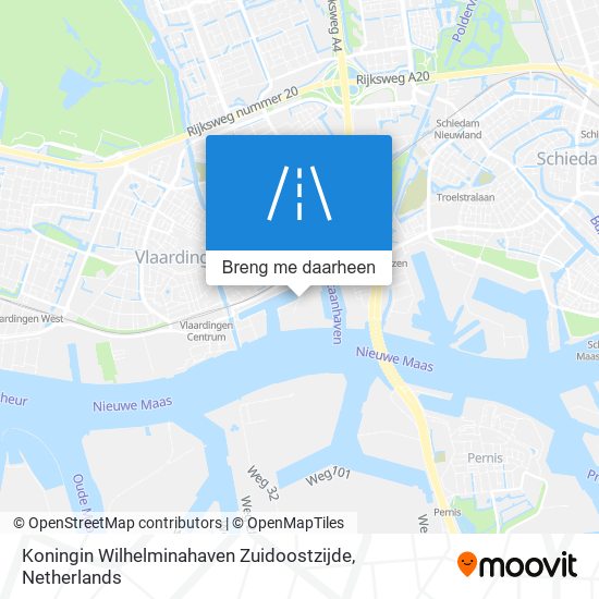 Koningin Wilhelminahaven Zuidoostzijde kaart