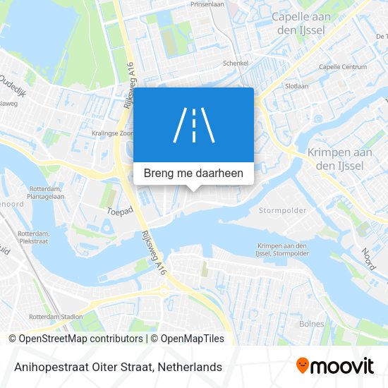 Anihopestraat Oiter Straat kaart
