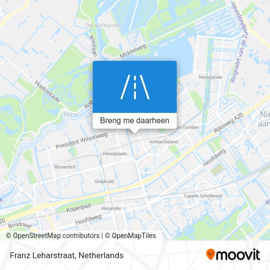 Franz Leharstraat kaart