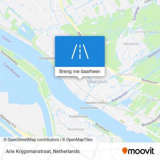 Arie Krijgsmanstraat kaart