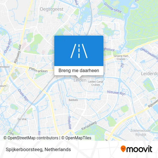 Spijkerboorsteeg kaart