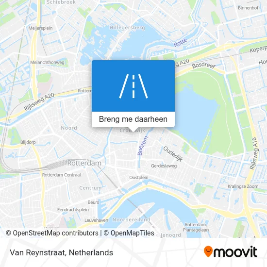 Van Reynstraat kaart