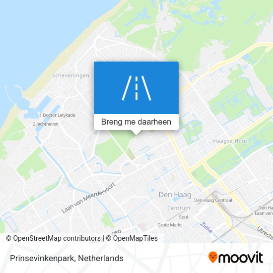 Prinsevinkenpark kaart