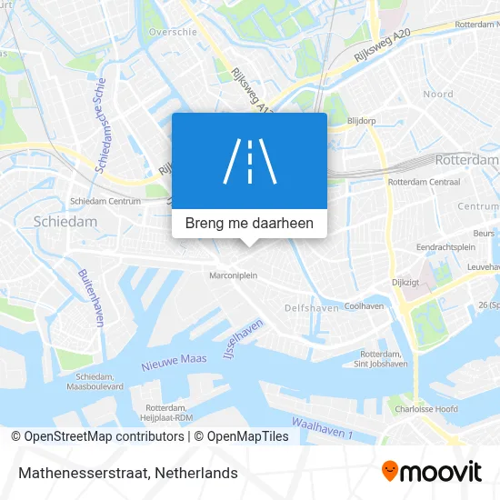 Mathenesserstraat kaart