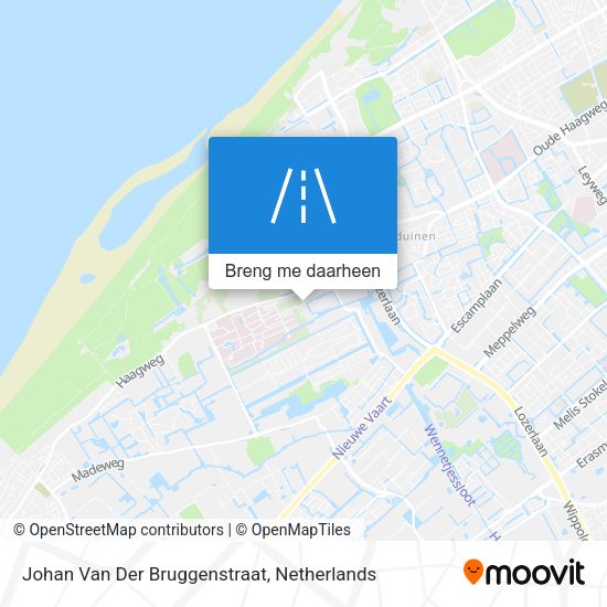 Johan Van Der Bruggenstraat kaart