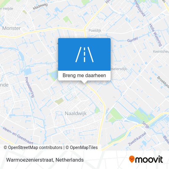 Warmoezenierstraat kaart