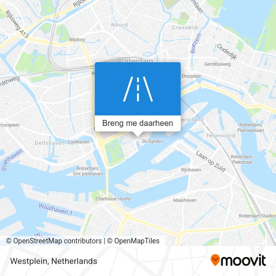 Westplein kaart