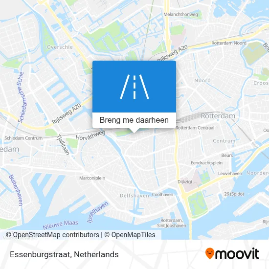 Essenburgstraat kaart