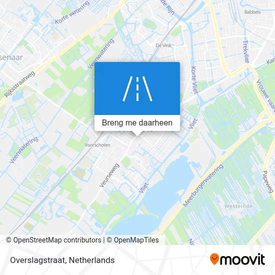 Overslagstraat kaart