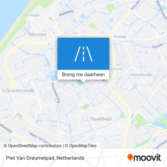 Piet Van Dreumelpad kaart