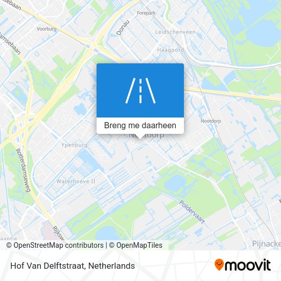 Hof Van Delftstraat kaart