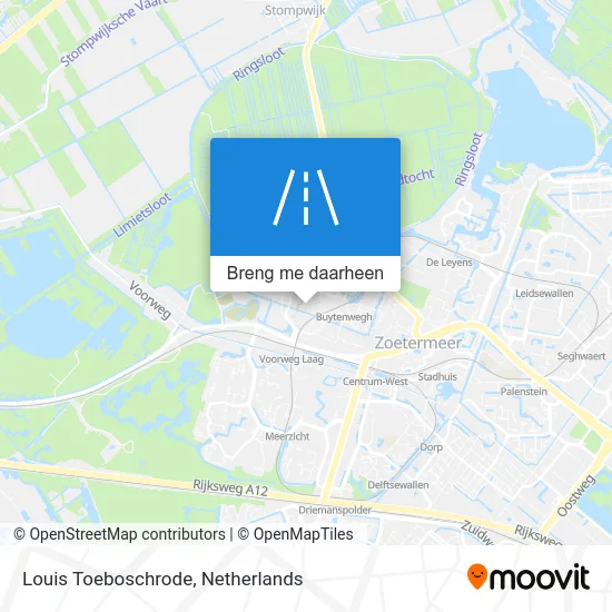 Louis Toeboschrode kaart