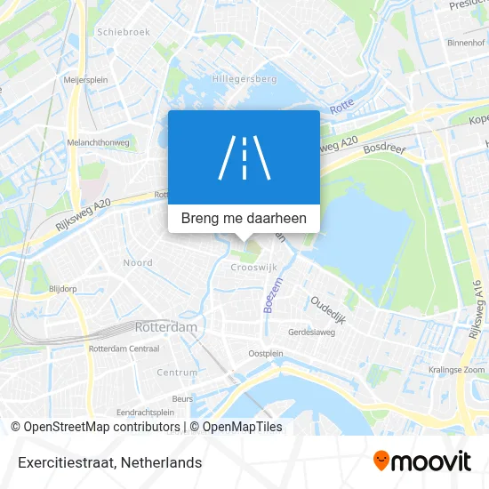 Exercitiestraat kaart