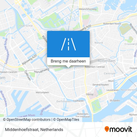 Middenhoefstraat kaart
