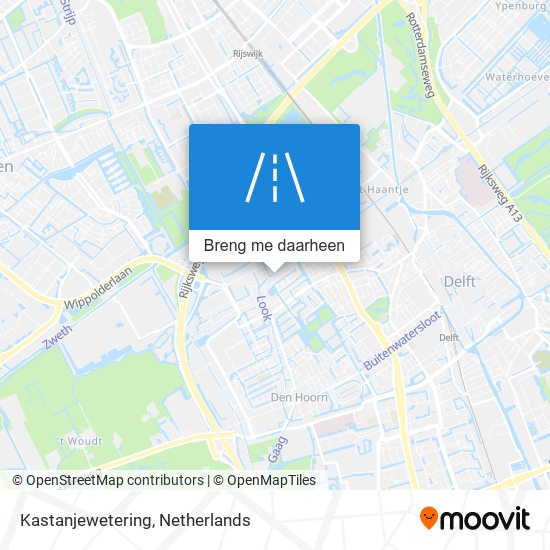 Kastanjewetering kaart