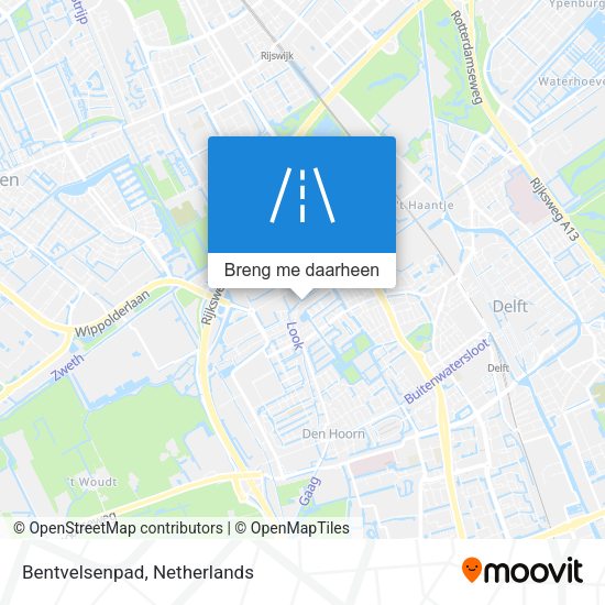 Bentvelsenpad kaart