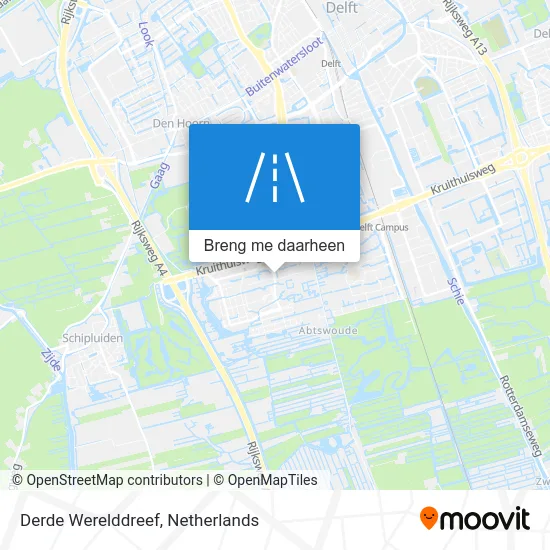 Derde Werelddreef kaart