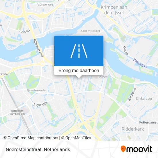 Geeresteinstraat kaart