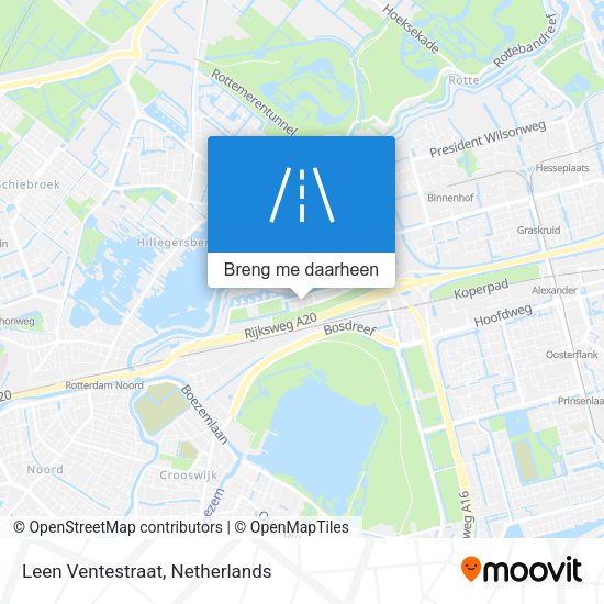 Leen Ventestraat kaart