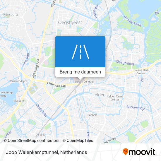 Joop Walenkamptunnel kaart