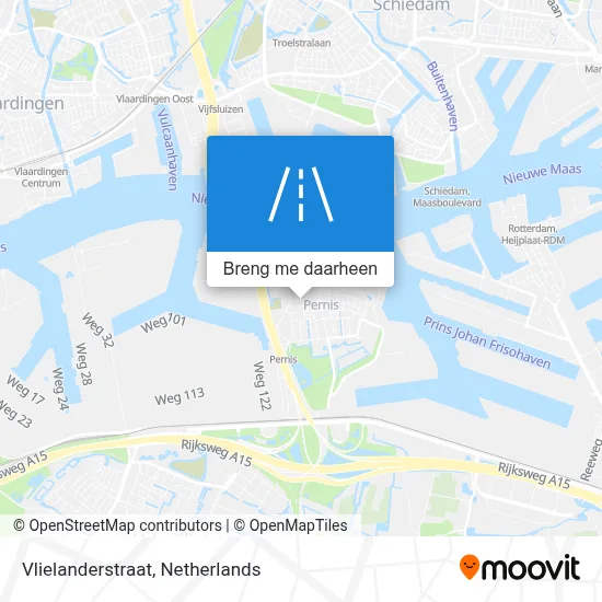 Vlielanderstraat kaart