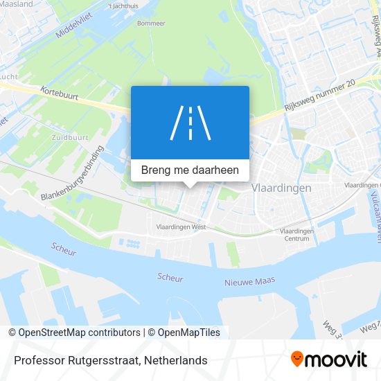Professor Rutgersstraat kaart