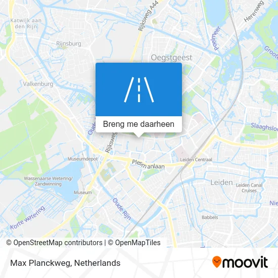 Max Planckweg kaart