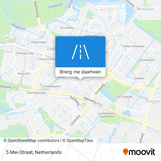 5 Mei-Straat kaart
