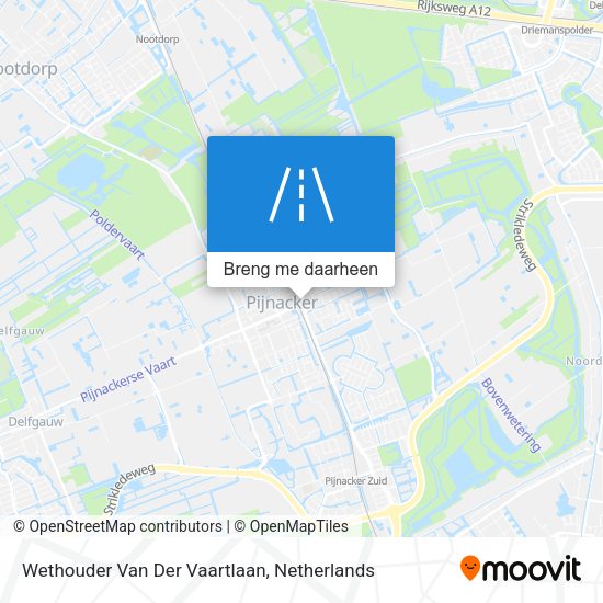 Wethouder Van Der Vaartlaan kaart