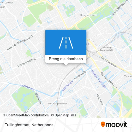 Tullinghstraat kaart