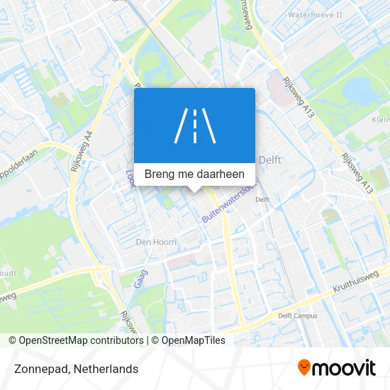 Zonnepad kaart