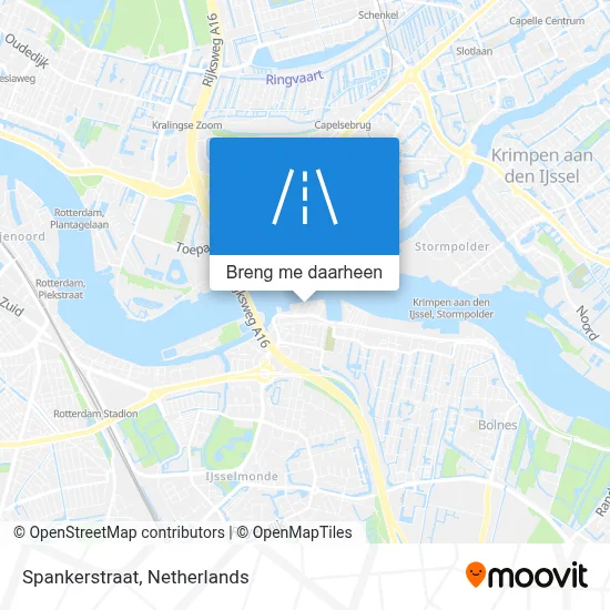 Spankerstraat kaart