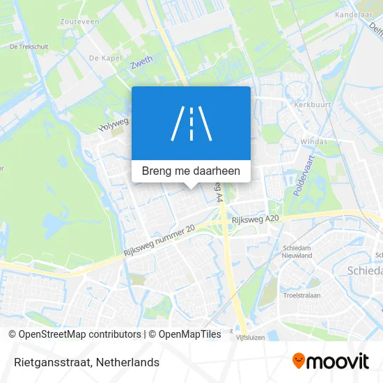 Rietgansstraat kaart