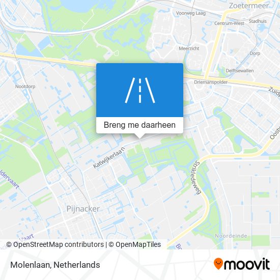 Molenlaan kaart