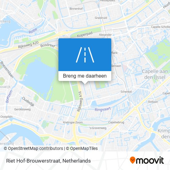 Riet Hof-Brouwerstraat kaart