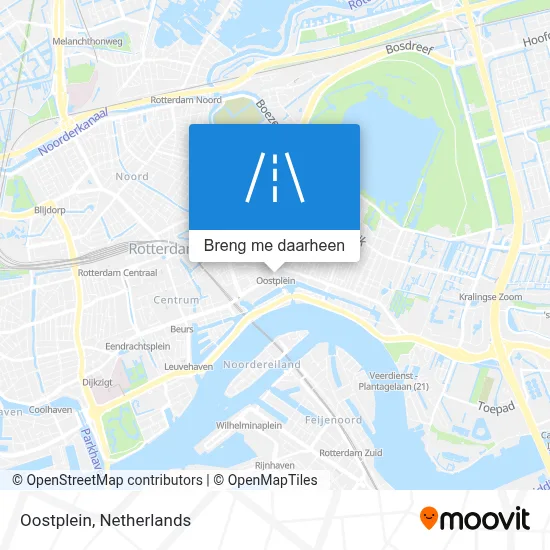 Oostplein kaart